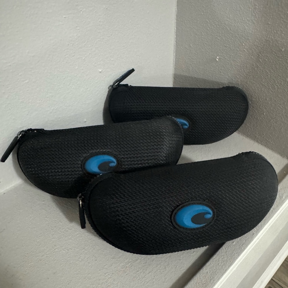 Costa Black and Blue Sunglasses Case with Durable Design